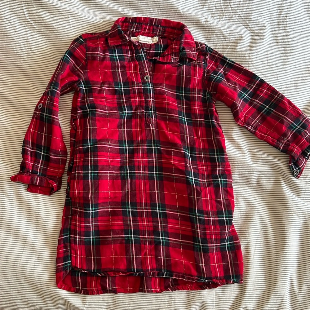 BOGO H&M lumberjack shirt dress 2T